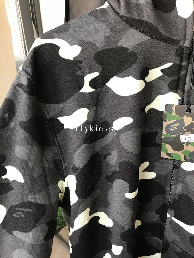 A Bathing Ape Bape Shark Hoodie Grey